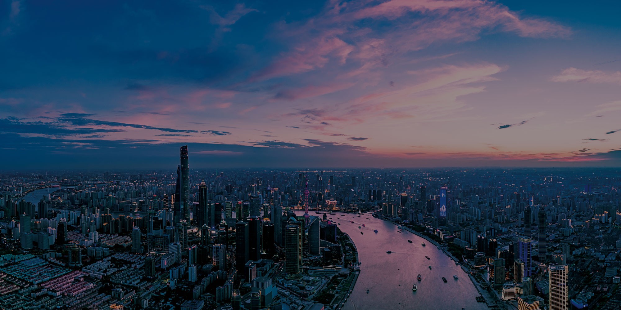 International metropolis cityscape representing DEVA's global reach for skincare OEM/ODM inquiries and business partnerships