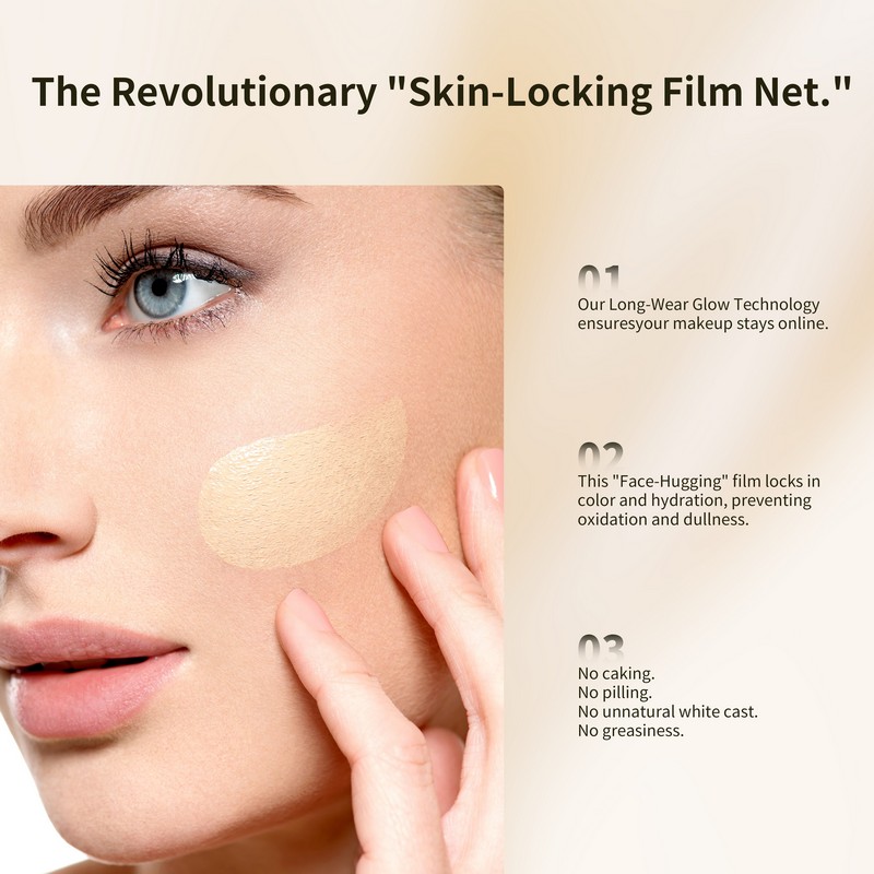 Skin locking film net long wear technology