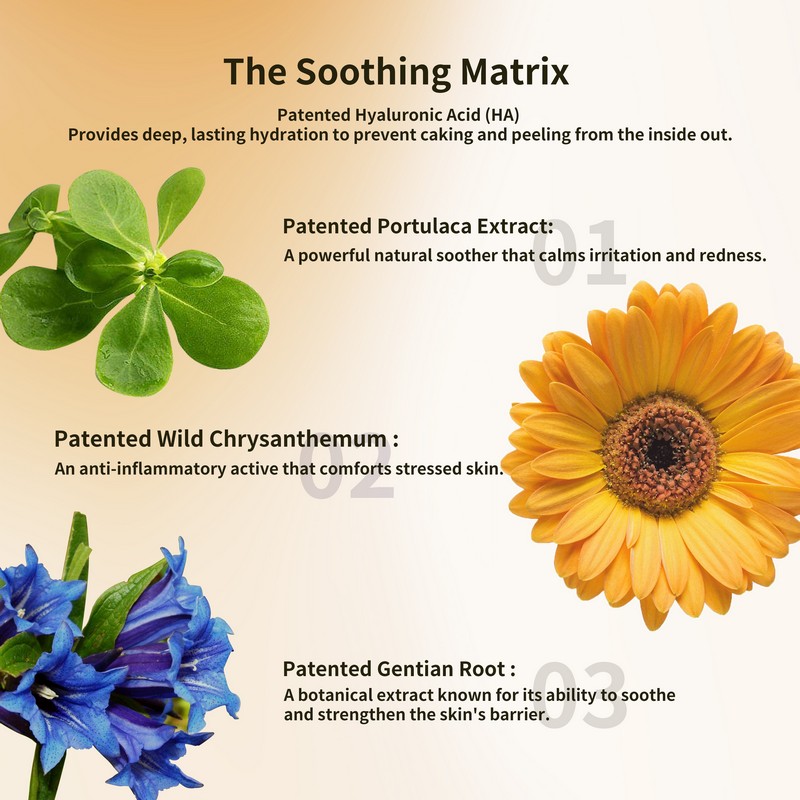 Soothing matrix portulaca hyaluronic acid ingredients