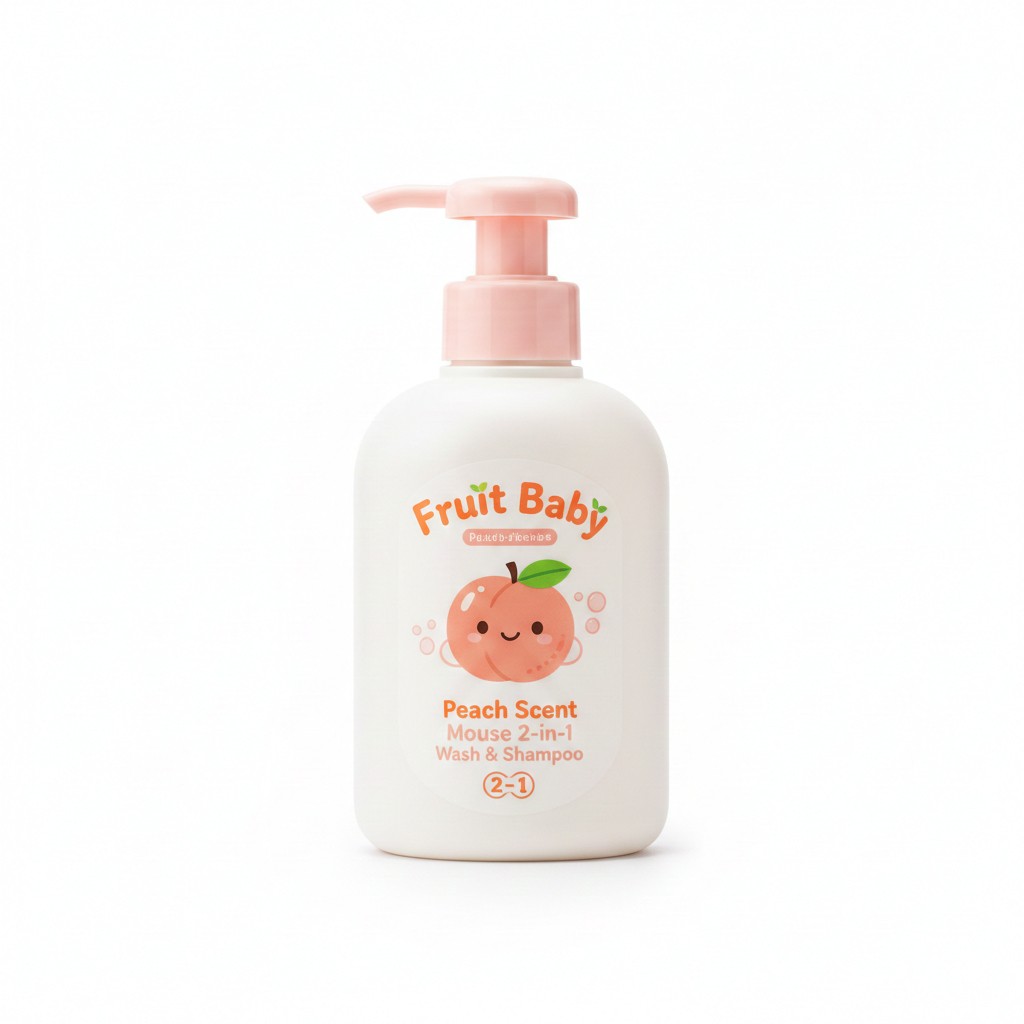 Private Label Baby Mousse 2-in-1 Wash & Shampoo | Gentle Plant-Based Infant Care Manufacturer