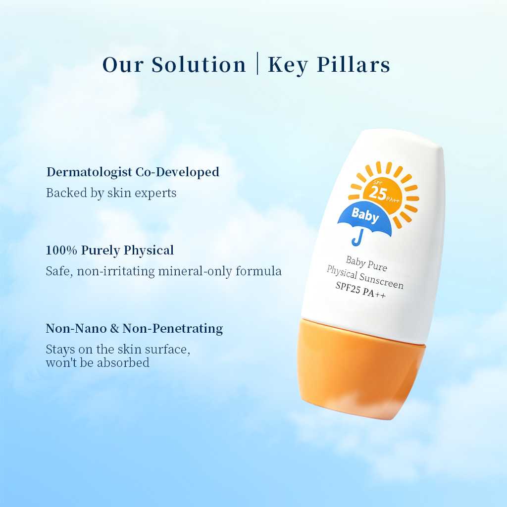 Dermatologist developed baby sunscreen marketing