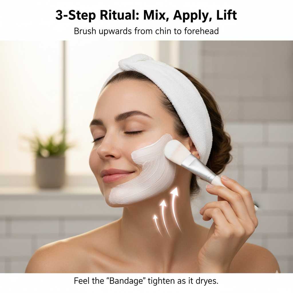 3 step ritual mix apply lift guide