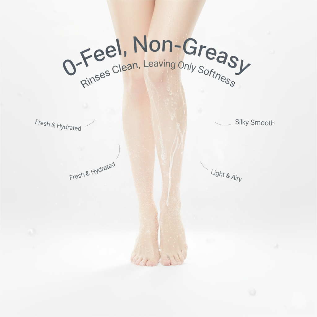 Zero feel non greasy clean rinse