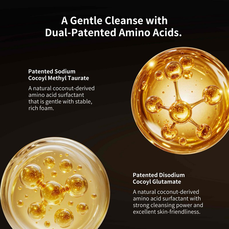 Amino acid shampoo foam texture