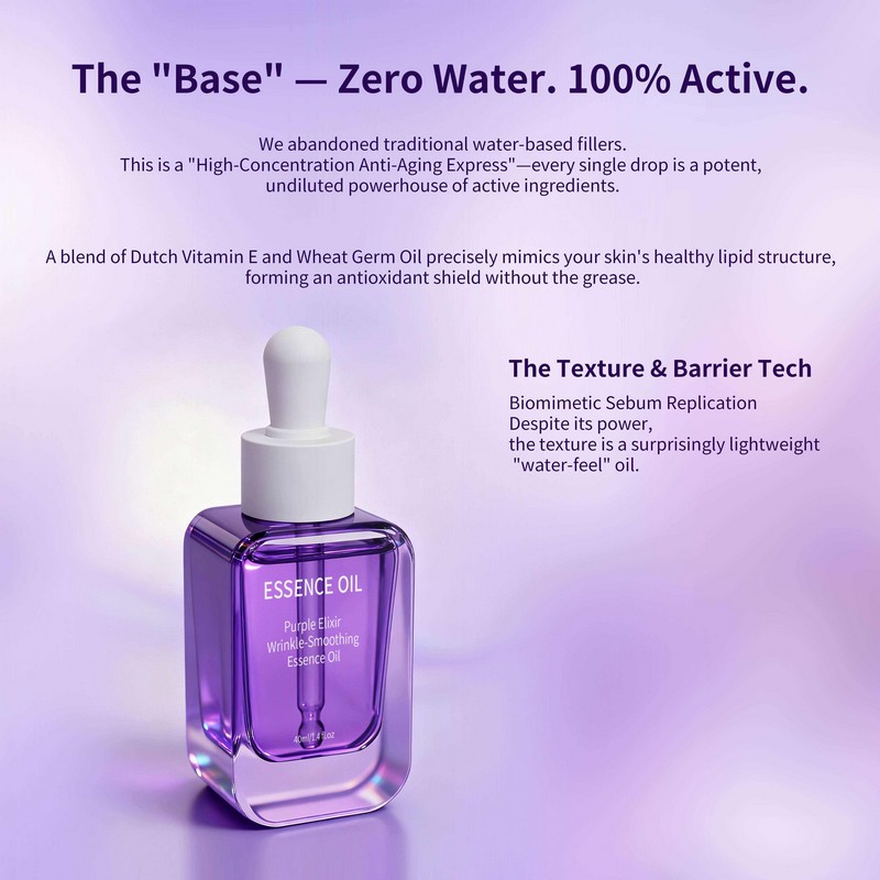 Zero water active oil base