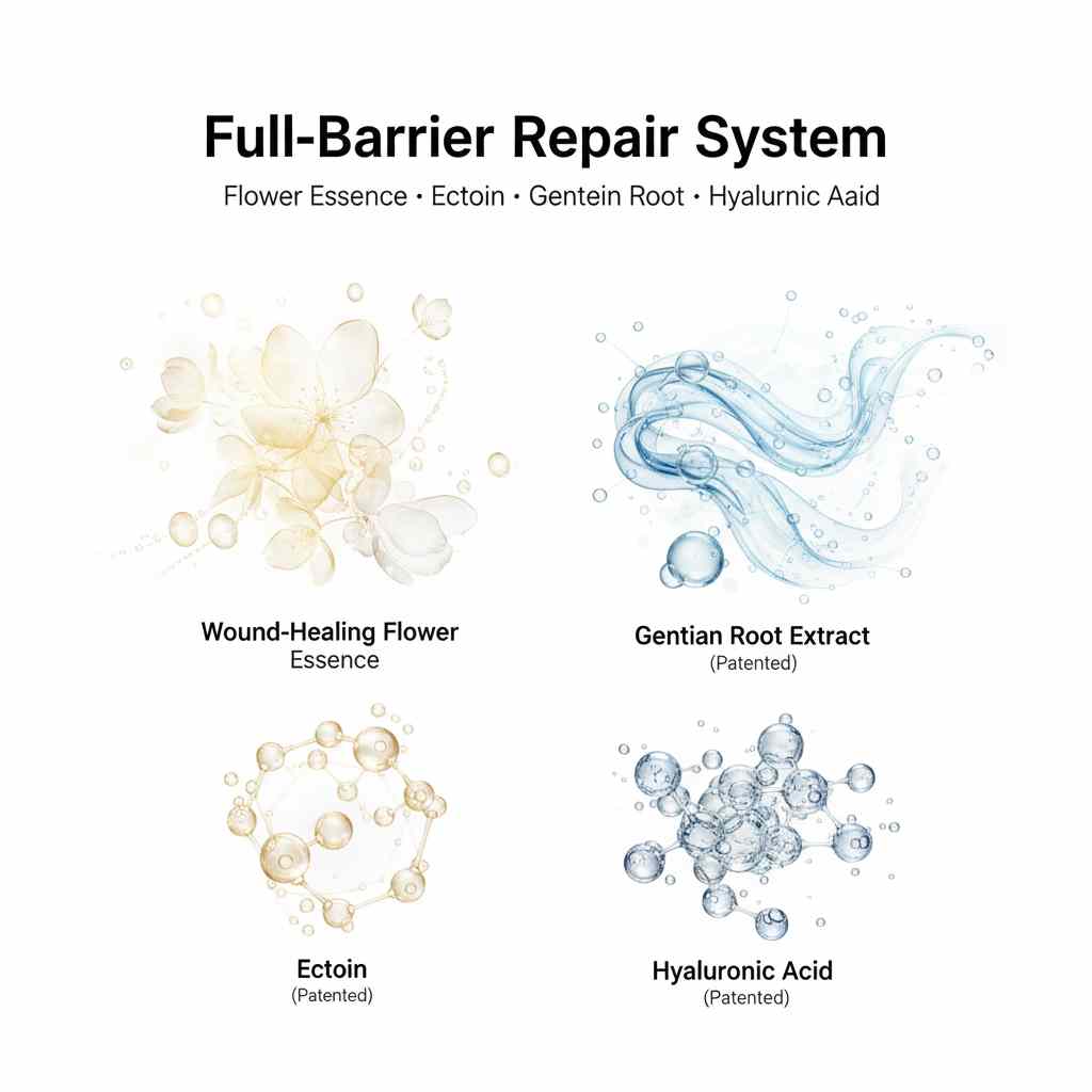 Full barrier repair system ingredients