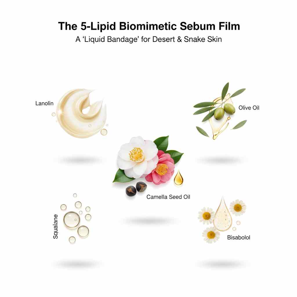 5 lipid biomimetic sebum film ingredients