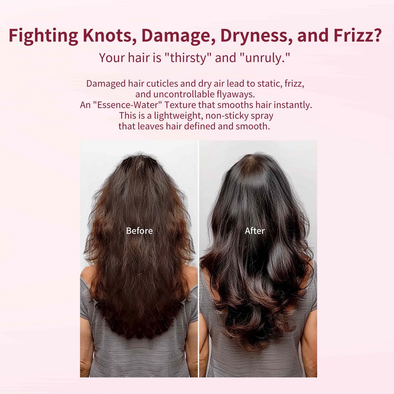 Zero oil feel essence water texture hair spray