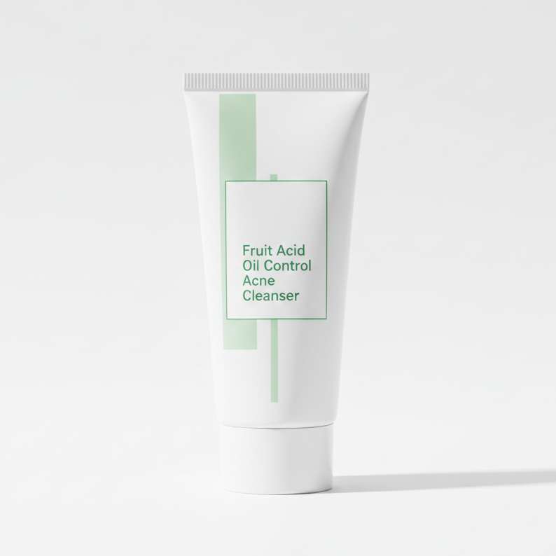Private Label Fruit Acid Oil-Control Acne Cleanser - Gentle Teen Skincare Manufacturer