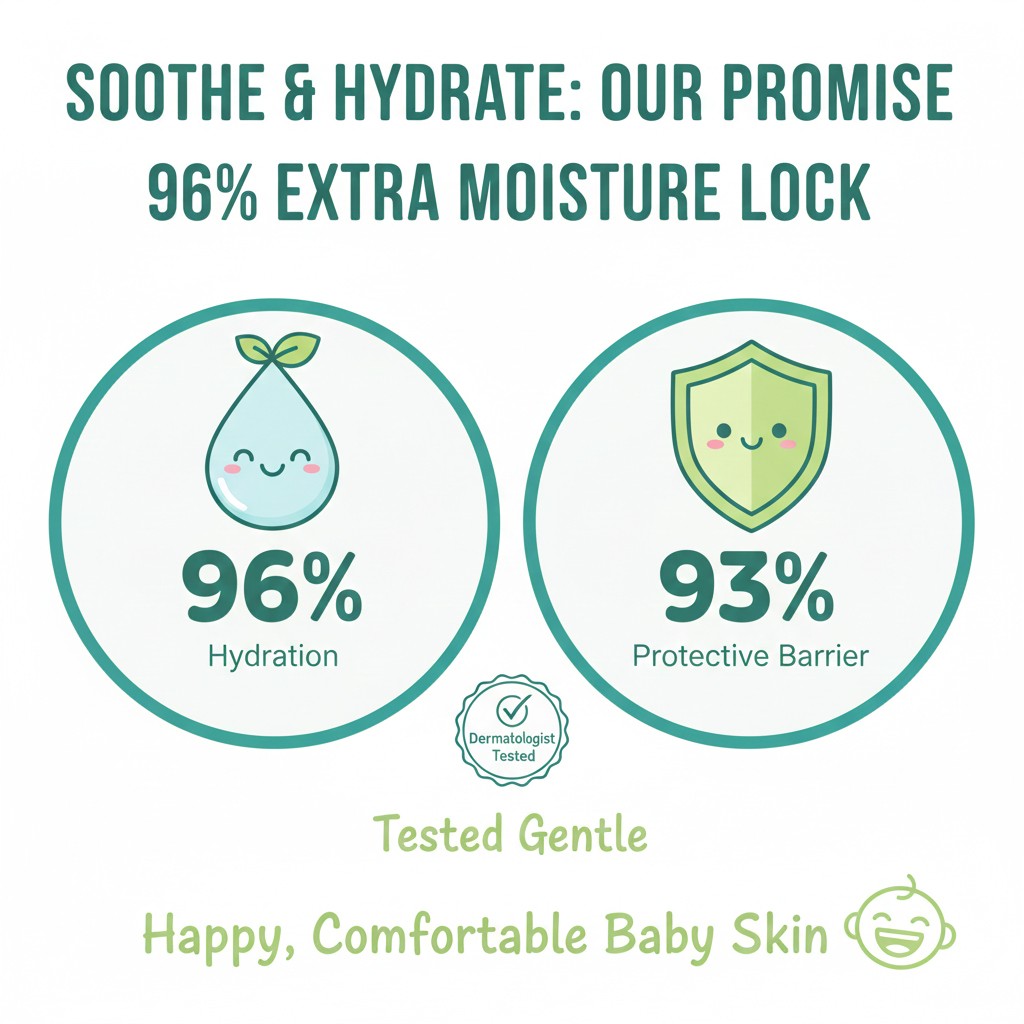 Clinical test results for baby cream hydration