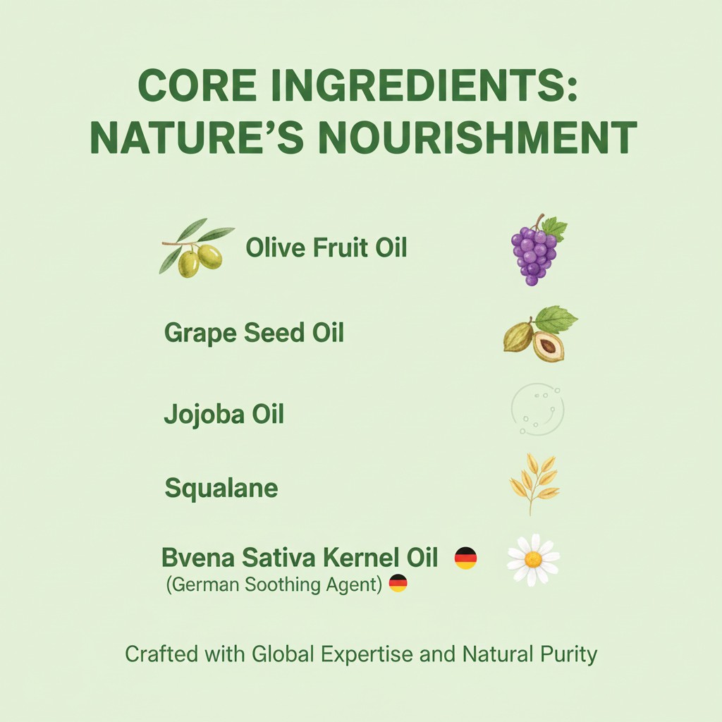 Key ingredients details for OEM baby oil