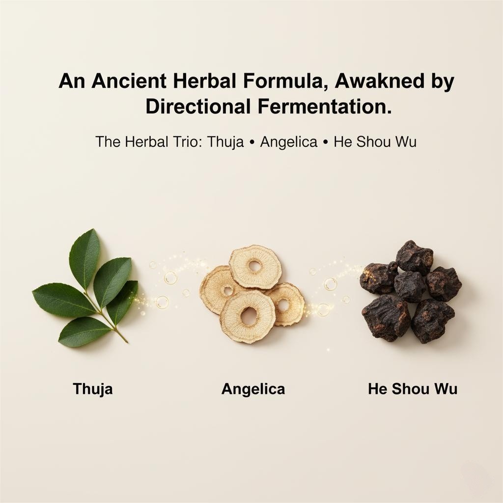 Ancient herbal formula directional fermentation tech