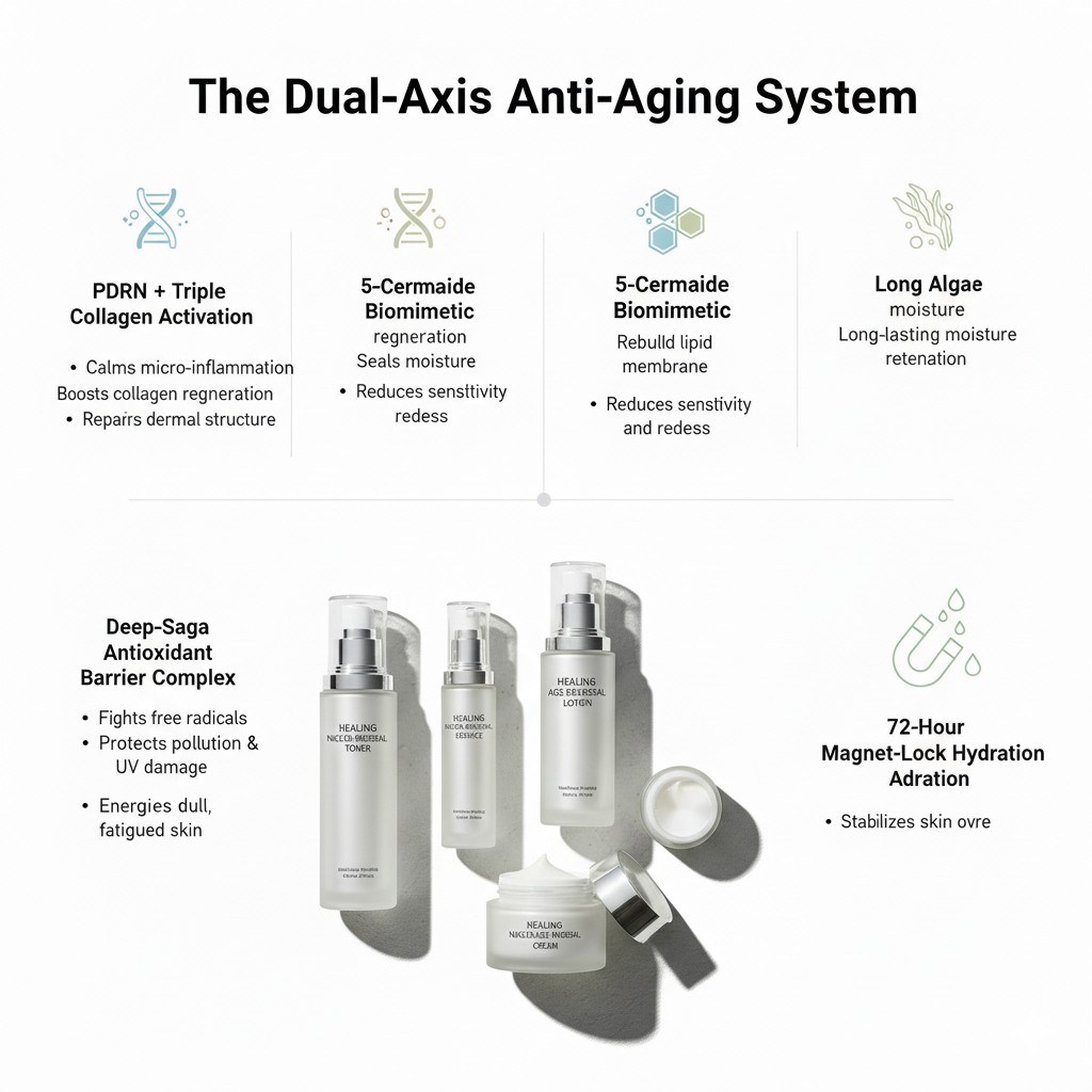 Dual axis anti aging system mechanism chart