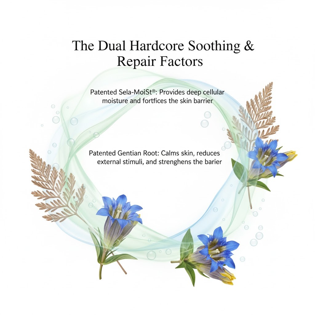 Dual hardcore soothing repair factors
