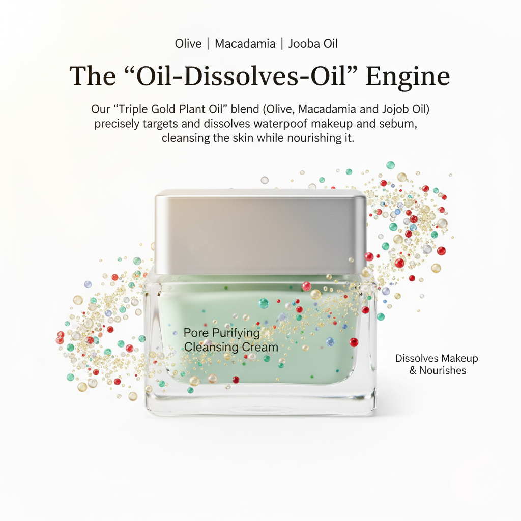 Oil dissolves oil engine olive macadamia jojoba