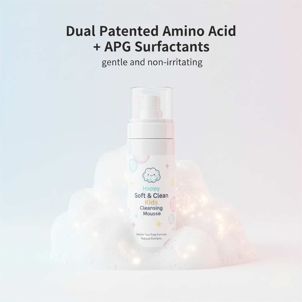 Dual patented amino acid apg surfactants gentle
