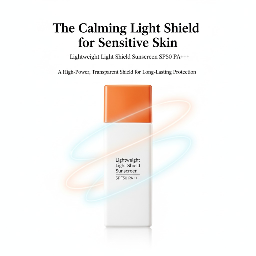 Calming light shield sunscreen concept