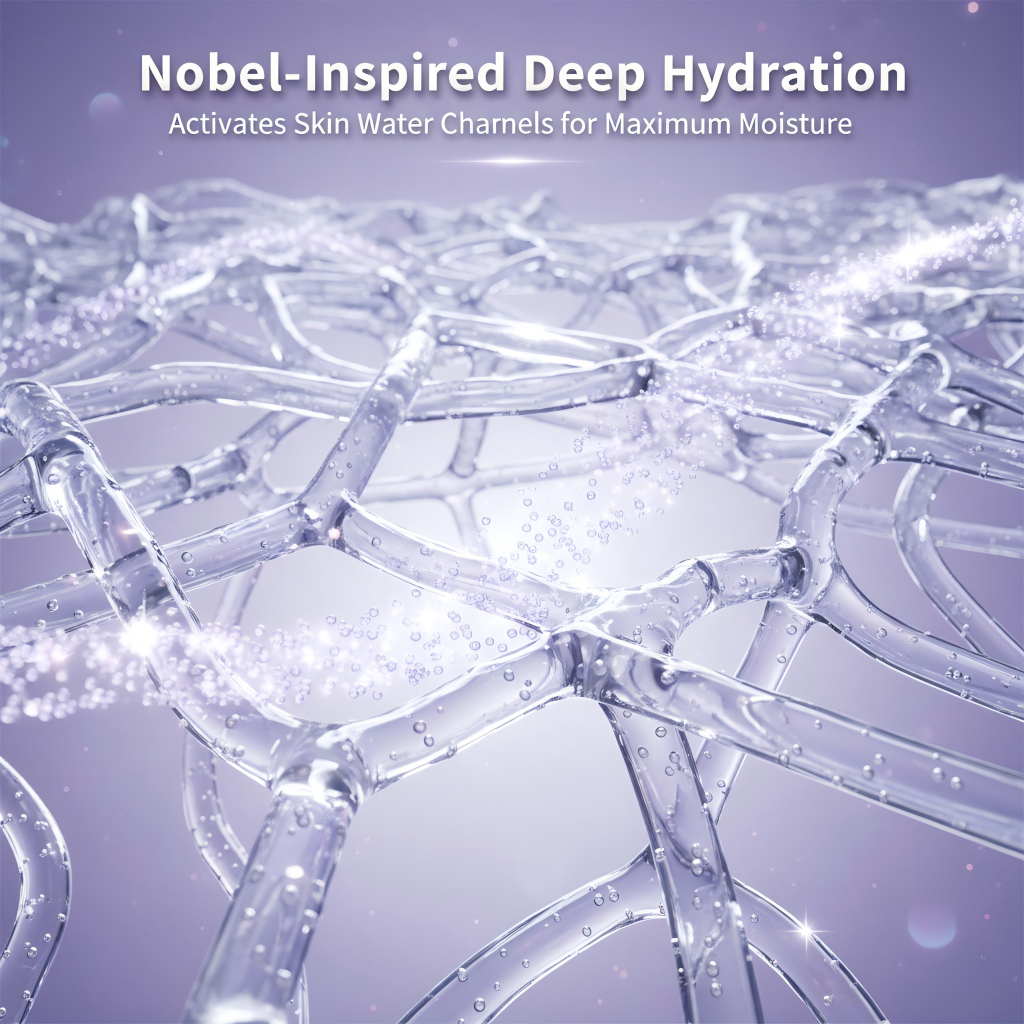Nobel inspired deep hydration water channels