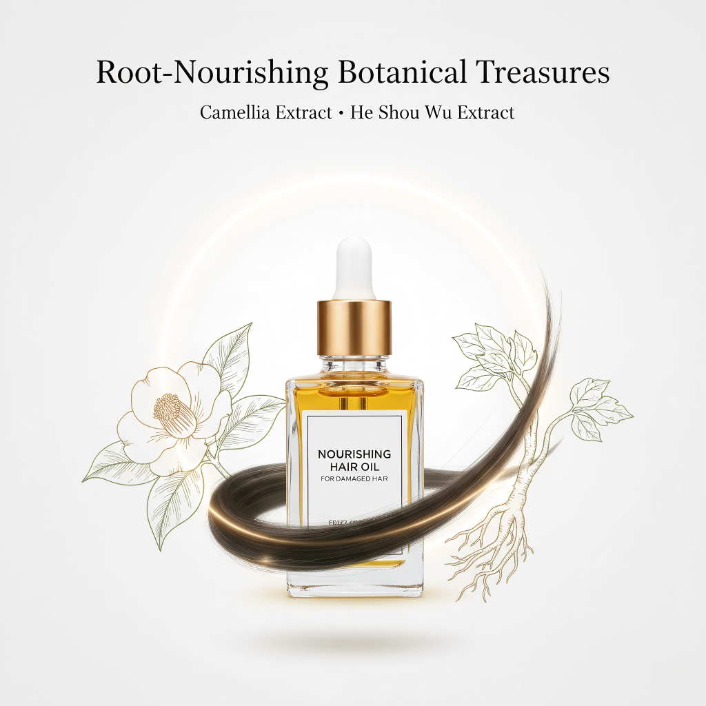 Root nourishing botanicals camellia he shou wu