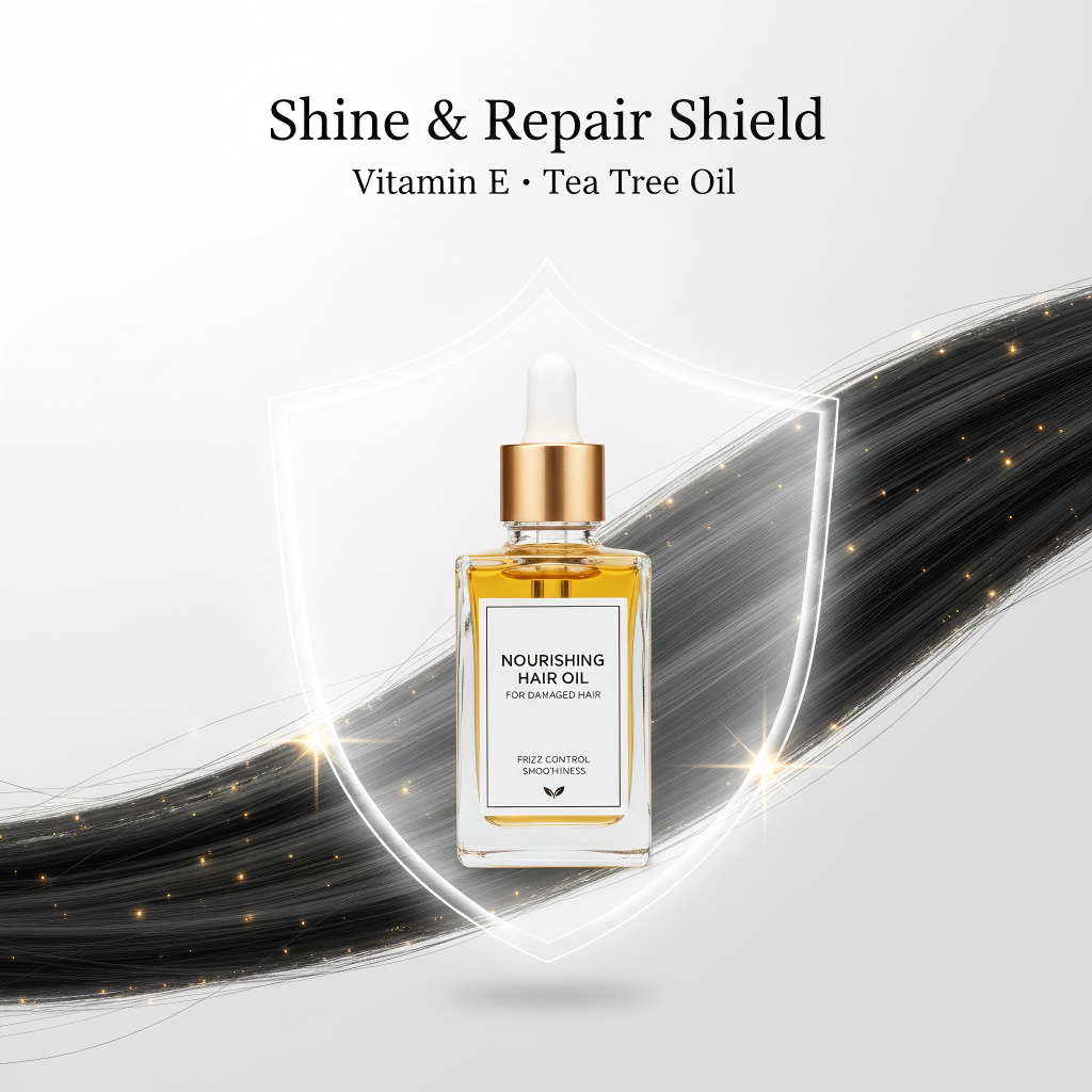 Shine repair shield vitamin e tea tree oil