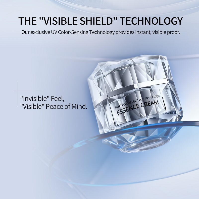 Private label Photon-Reflecting Protective Essence Cream manufacturer high-end packaging