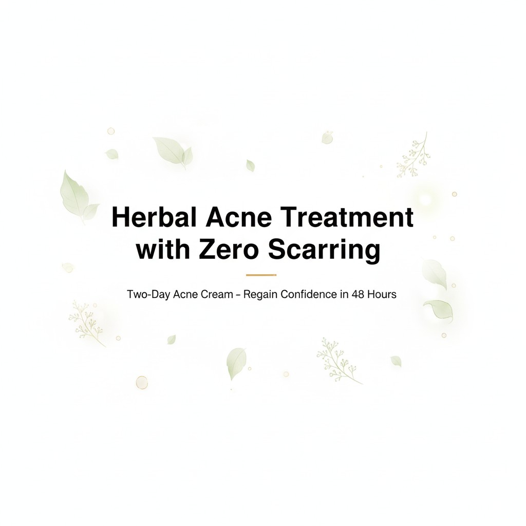 Herbal acne treatment zero scarring 48h results