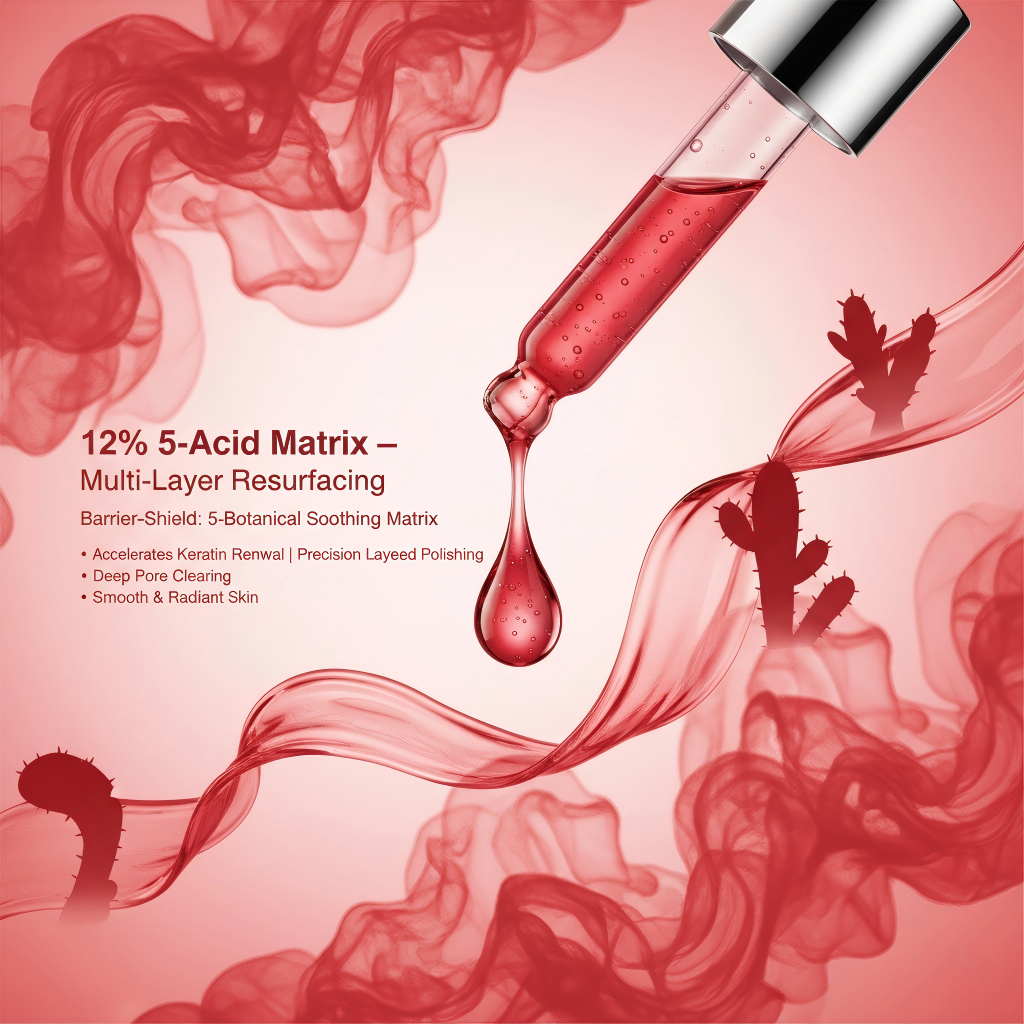 5-Acid Matrix Diagram for OEM skincare