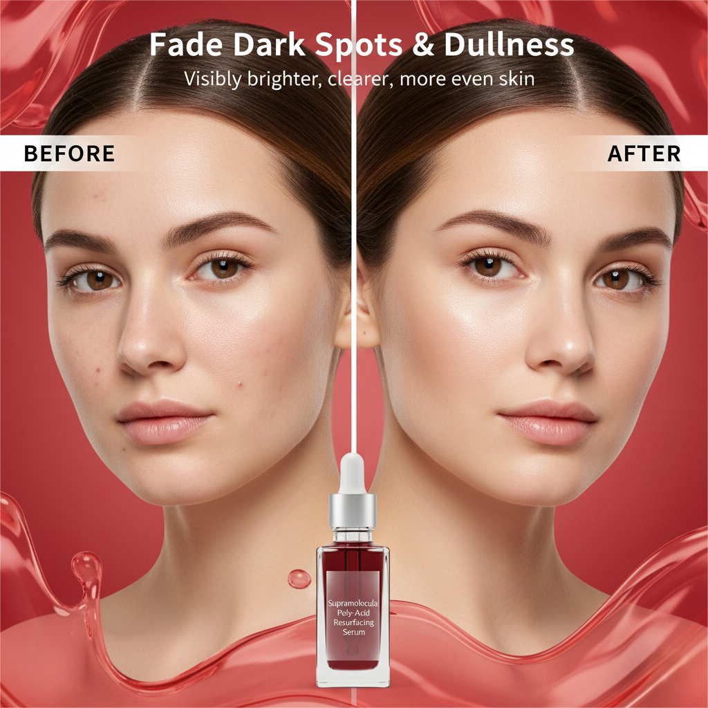 Clinical results of acid serum before and after