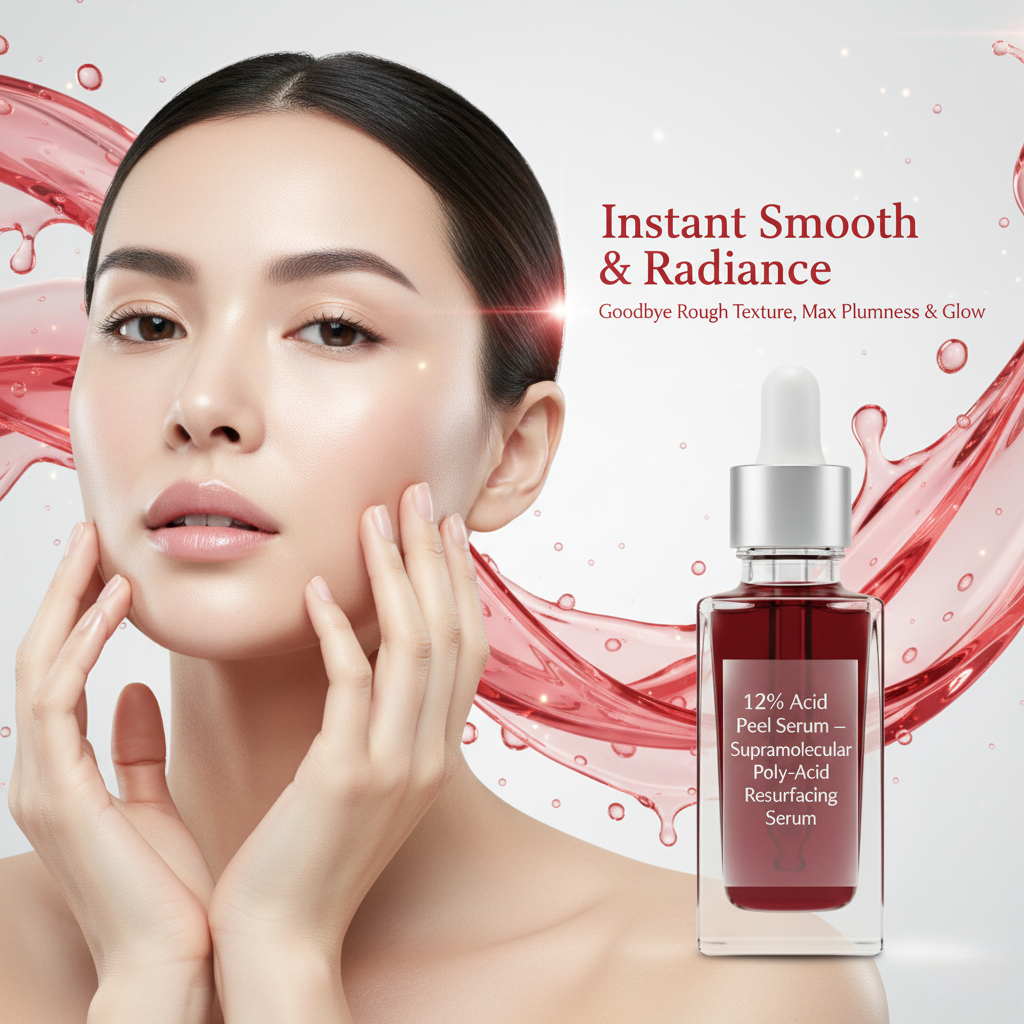 Private label 12% poly-acid resurfacing serum manufacturer bulk