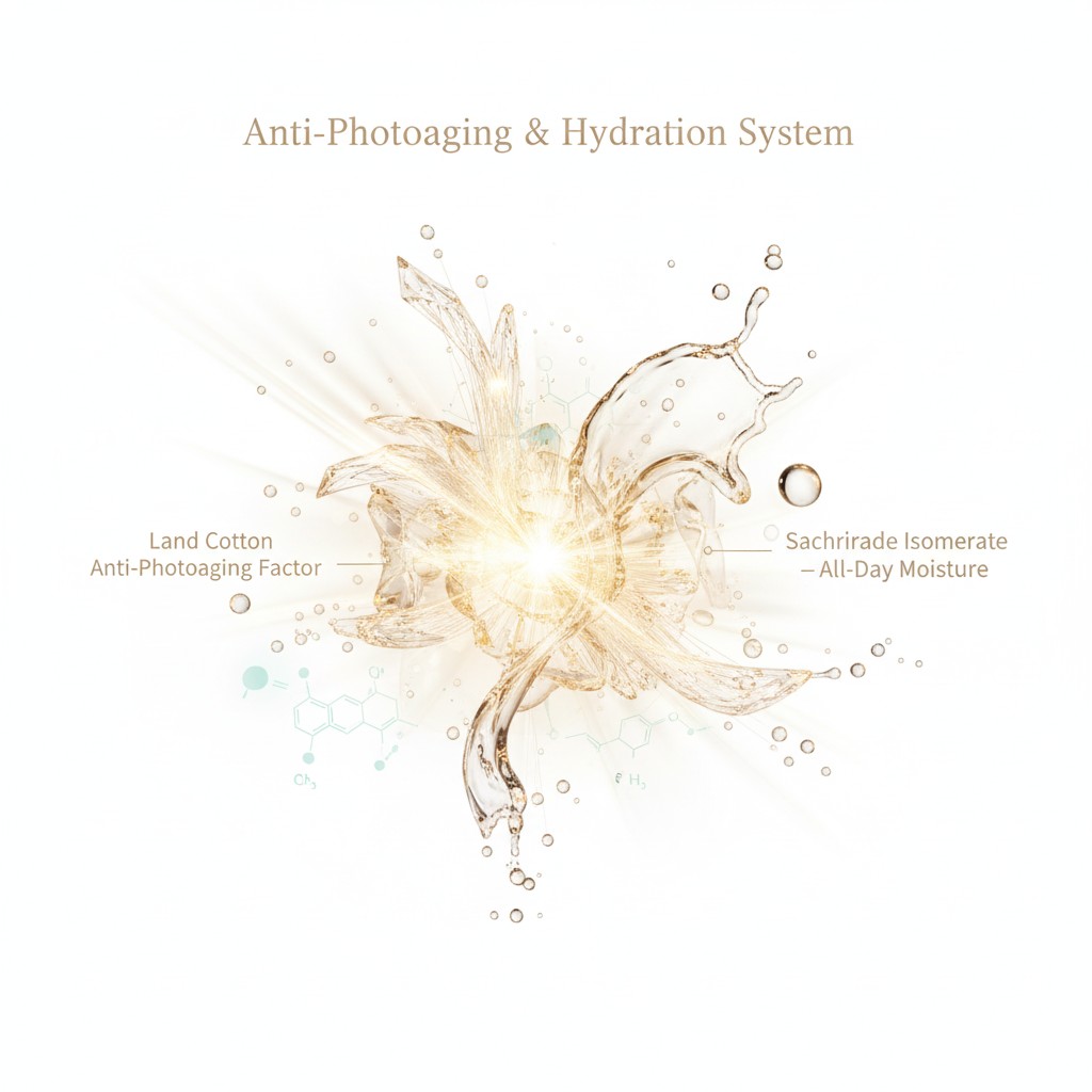 Anti photoaging hydration system ingredients