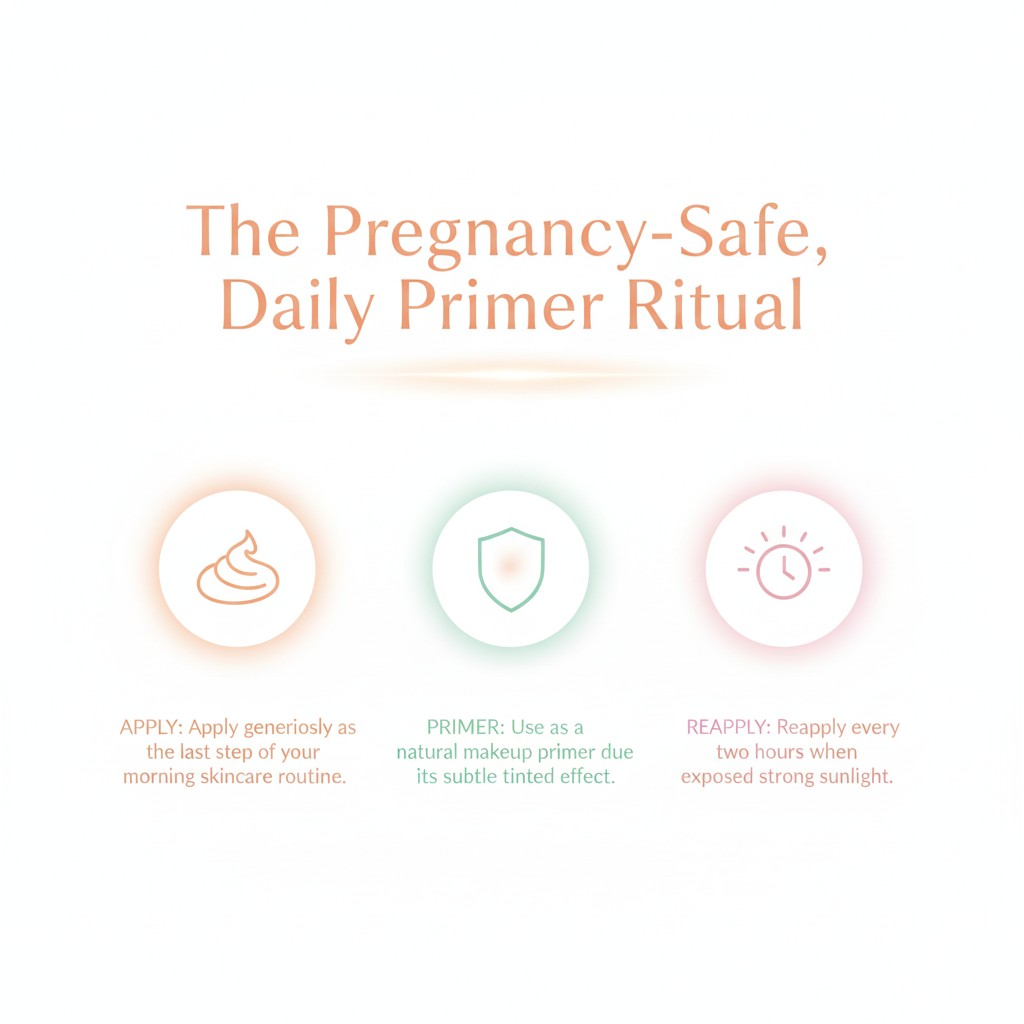 Pregnancy safe daily primer ritual application