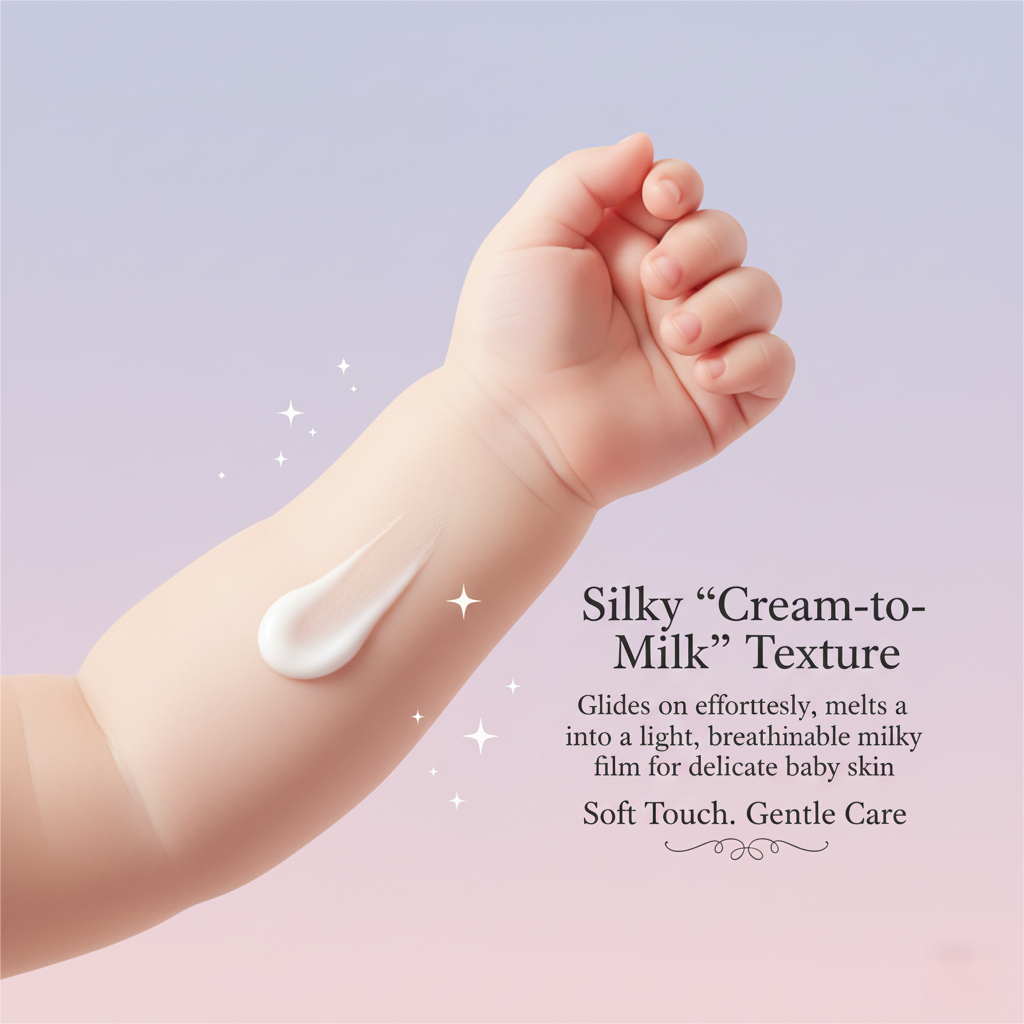 Cream to milk texture